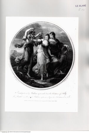 Vorderseite von Istituto Nazionale per la Grafica [http://creativecommons.org/publicdomain/mark/1.0/] Die Schönheit, geleitet von der Klugheit, weist die Torheit zurück - , bh509767. Foto.