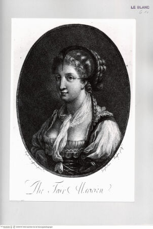 Vorderseite von Istituto Nazionale per la Grafica [http://creativecommons.org/publicdomain/mark/1.0/] Bildnis einer Elsässerin - , bh509787. Foto.