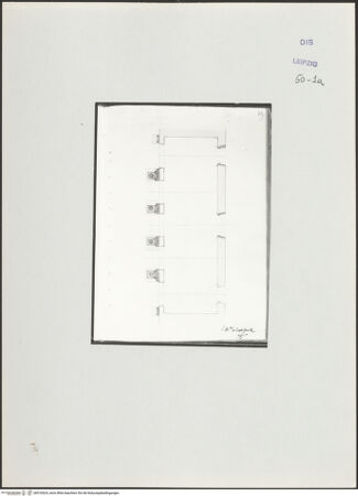 Vorderseite von Museum der bildenden Künste Leipzig [https://www.deutsche-digitale-bibliothek.de/content/lizenzen/rv-ez/] Album mit Zeichnungen und EntwürfenGrundriss - , bh510024_recto. Foto.