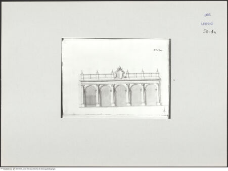 Vorderseite von Museum der bildenden Künste Leipzig [https://www.deutsche-digitale-bibliothek.de/content/lizenzen/rv-ez/] Album mit Zeichnungen und EntwürfenFassadenprojekt - , bh510029_recto. Foto.