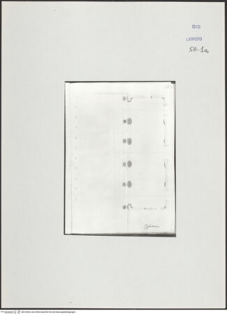 Vorderseite von Museum der bildenden Künste Leipzig [https://www.deutsche-digitale-bibliothek.de/content/lizenzen/rv-ez/] Album mit Zeichnungen und EntwürfenGrundriss - , bh510030_recto. Foto.