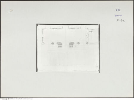 Vorderseite von Museum der bildenden Künste Leipzig [https://www.deutsche-digitale-bibliothek.de/content/lizenzen/rv-ez/] Album mit Zeichnungen und EntwürfenGrundriss - , bh510038_recto. Foto.