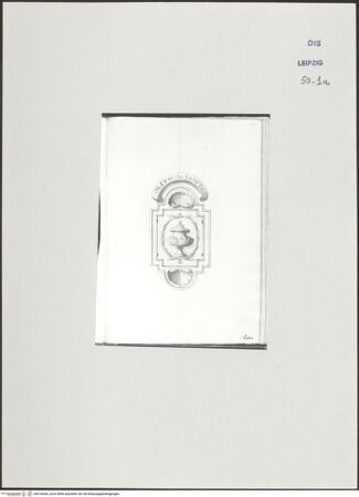 Vorderseite von Museum der bildenden Künste Leipzig [https://www.deutsche-digitale-bibliothek.de/content/lizenzen/rv-ez/] Album mit Zeichnungen und EntwürfenOrnament mit Salbgefäß - , bh510040_recto. Foto.