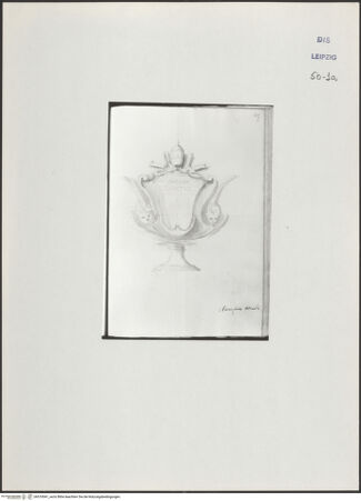 Vorderseite von Museum der bildenden Künste Leipzig [https://www.deutsche-digitale-bibliothek.de/content/lizenzen/rv-ez/] Album mit Zeichnungen und EntwürfenSalbgefäß - , bh510041_recto. Foto.