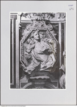 Vorderseite von ICCD [https://www.deutsche-digitale-bibliothek.de/content/lizenzen/rv-ez/] Wanddekoration der Cappella di San GennaroDer Evangelist Johannes - Gesamtansicht, bh510252_recto. Foto.