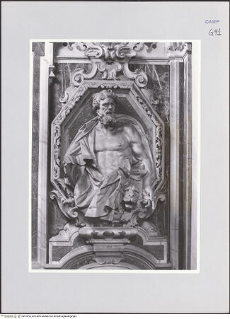 Vorderseite von ICCD [https://www.deutsche-digitale-bibliothek.de/content/lizenzen/rv-ez/] Wanddekoration der Cappella di San GennaroDer Evangelist Markus - Gesamtansicht, bh510254_recto. Foto.