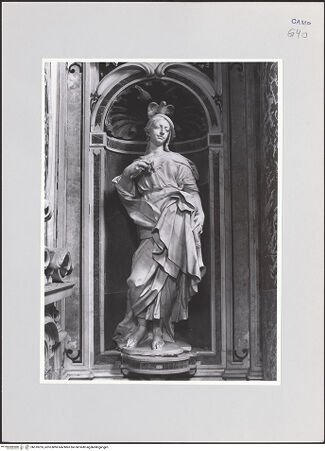 Vorderseite von ICCD [https://www.deutsche-digitale-bibliothek.de/content/lizenzen/rv-ez/] Personifikationen von TugendenGratia Divina (Göttliche Gnade) - Frontalansicht, bh510255_recto. Foto.