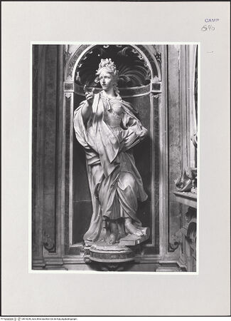 Vorderseite von ICCD [https://www.deutsche-digitale-bibliothek.de/content/lizenzen/rv-ez/] Personifikationen von TugendenProvidentia (Vorsehung) - Frontalansicht, bh510256_recto. Foto.