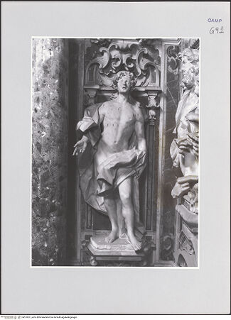 Vorderseite von ICCD [https://www.deutsche-digitale-bibliothek.de/content/lizenzen/rv-ez/] Wanddekoration der Cappella di San GennaroPersonifikation des Martyriums - Frontalansicht, bh510261_recto. Foto.