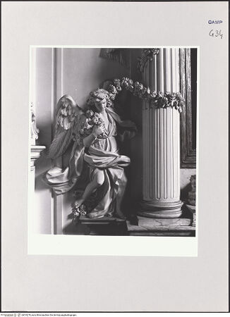 Vorderseite von ICCD [https://www.deutsche-digitale-bibliothek.de/content/lizenzen/rv-ez/] Ausstattung der Cappella del Rosario - Engel, links, bh510278_recto. Foto.