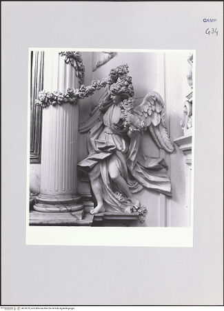 Vorderseite von ICCD [https://www.deutsche-digitale-bibliothek.de/content/lizenzen/rv-ez/] Ausstattung der Cappella del Rosario - Engel, rechts, bh510279_recto. Foto.