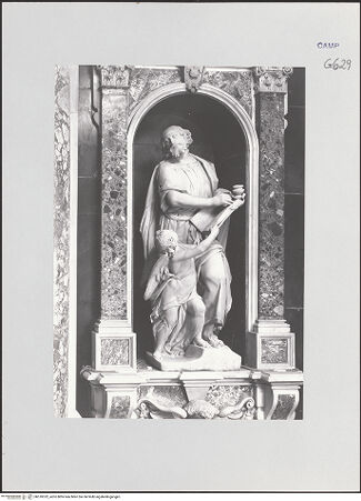 Vorderseite von ICCD [https://www.deutsche-digitale-bibliothek.de/content/lizenzen/rv-ez/] Heiliger Matthäus - Nische, Teilansicht, bh510352_recto. Foto.