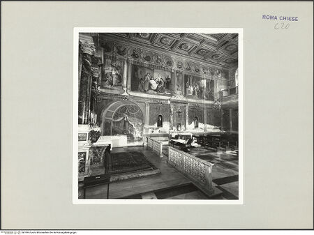 Vorderseite von Sopr. BAS ROMA [https://www.deutsche-digitale-bibliothek.de/content/lizenzen/rv-ez/] San Cosimato - Innen, rechte Wand, bh510967_recto. Foto.