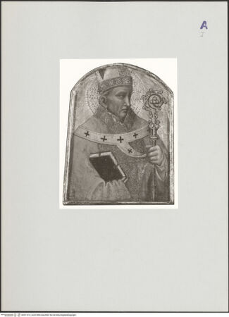 Vorderseite von Staatliche Museen [https://www.deutsche-digitale-bibliothek.de/content/lizenzen/rv-ez/] Heiliger Bischof - , bh511012_recto. Foto.