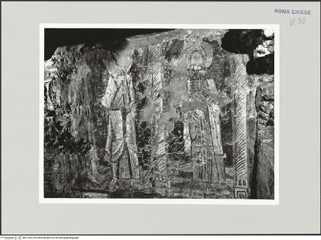 Vorderseite von Sopr. BAS ROMA [https://www.deutsche-digitale-bibliothek.de/content/lizenzen/rv-ez/] Die Heiligen Rufinus, Chrysogonus und Anastasia - , bh511544_recto. Foto.