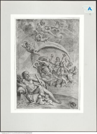 Vorderseite von Réunion des Musées Nationaux [https://www.deutsche-digitale-bibliothek.de/content/lizenzen/rv-ez/] Romulus und Remus werden an das Ufer getrieben und von der Wölfin gesäugt - , bh511910_recto. Foto.