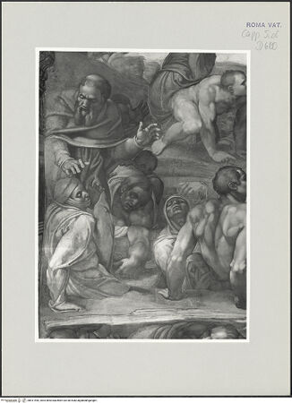 Vorderseite von Musei Vaticani [https://www.deutsche-digitale-bibliothek.de/content/lizenzen/rv-ez/] Das Jüngste Gericht - Auferstehung und Fleischwerdung, bh511990_recto. Foto.