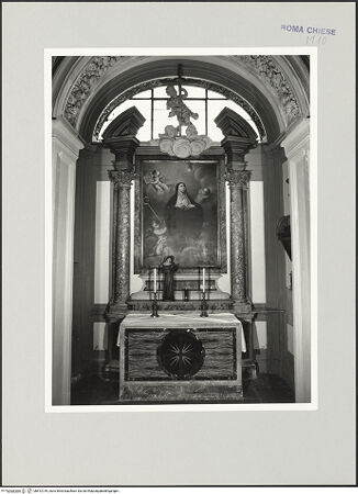 Vorderseite von Sopr. BAS ROMA [https://www.deutsche-digitale-bibliothek.de/content/lizenzen/rv-ez/] Santa BibianaCappella di Santa Gertrude Magna - , bh512739_recto. Foto.