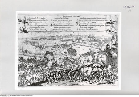 Vorderseite von Istituto Nazionale per la Grafica [http://creativecommons.org/publicdomain/mark/1.0/] (Tafel S. 306): Belagerung der Stadt Grave an der Maas, 1586 - , bh513031. Foto.