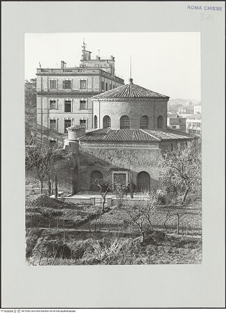 Vorderseite von DAI [https://www.deutsche-digitale-bibliothek.de/content/lizenzen/rv-ez/] Mausoleo di Santa CostanzaAußenbau - Außenansicht von Nordosten, bh514082_recto. Foto.