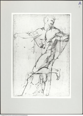 Vorderseite von Biblioteca Reale [https://www.deutsche-digitale-bibliothek.de/content/lizenzen/rv-ez/] Aktskizze - , bh514091_recto. Foto.