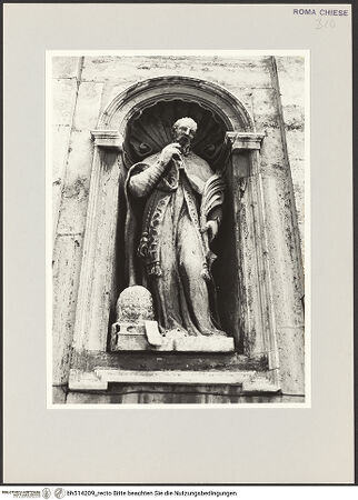 Vorderseite von Sopr. BAS ROMA [https://www.deutsche-digitale-bibliothek.de/content/lizenzen/rv-ez/] Der heilige Sixtus - , bh514209_recto. Foto.