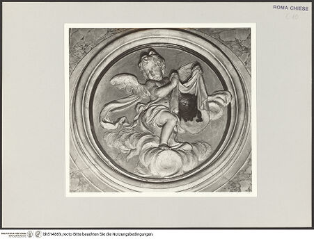 Vorderseite von Sopr. BAS ROMA [https://www.deutsche-digitale-bibliothek.de/content/lizenzen/rv-ez/] Engel mit Arma Christi - Engel mit Schweißtuch der Veronika, bh514869_recto. Foto.