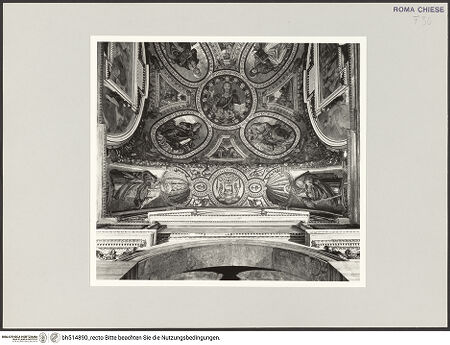 Vorderseite von Sopr. BAS ROMA [https://www.deutsche-digitale-bibliothek.de/content/lizenzen/rv-ez/] Gewölbedekoration - Detail, bh514890_recto. Foto.