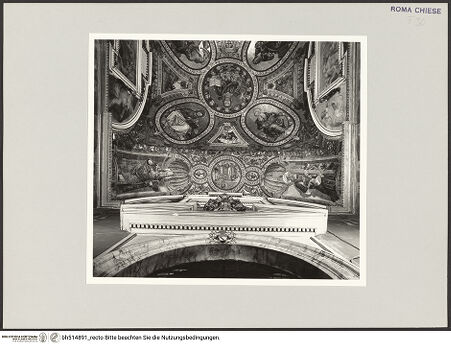 Vorderseite von Sopr. BAS ROMA [https://www.deutsche-digitale-bibliothek.de/content/lizenzen/rv-ez/] Gewölbedekoration - Detail, bh514891_recto. Foto.