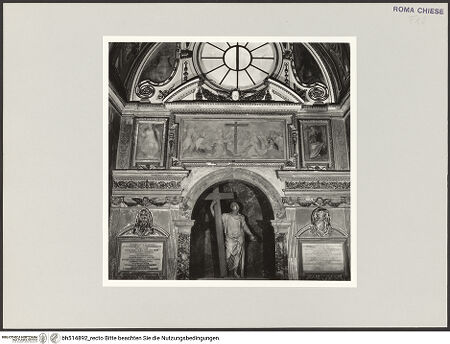 Vorderseite von Sopr. BAS ROMA [https://www.deutsche-digitale-bibliothek.de/content/lizenzen/rv-ez/] Santa Croce in GerusalemmeCappella di Sant'Elena - Altarwand, bh514892_recto. Foto.