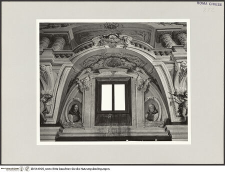 Vorderseite von Sopr. BAS ROMA [https://www.deutsche-digitale-bibliothek.de/content/lizenzen/rv-ez/] Lünettenbilder - Porträtmedaillons, Petrus de Lorca und Cyprianus Avergensis, bh514905_recto. Foto.