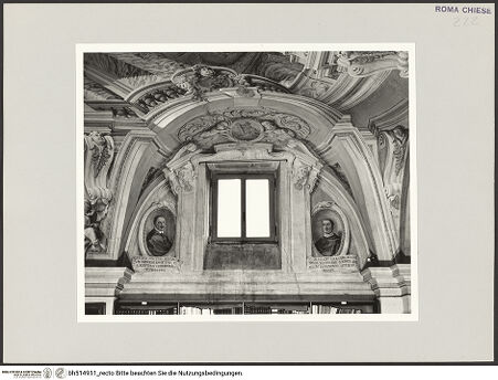 Vorderseite von Sopr. BAS ROMA [https://www.deutsche-digitale-bibliothek.de/content/lizenzen/rv-ez/] Lünettenbilder - Porträtmedaillons, Kardinäle Stefano Zangtono und G. di Toledo, bh514911_recto. Foto.