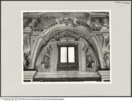 Vorderseite von Sopr. BAS ROMA [https://www.deutsche-digitale-bibliothek.de/content/lizenzen/rv-ez/] Lünettenbilder - Porträtmedaillons, B. Gilberto und S. Ealredo, bh514914_recto. Foto.