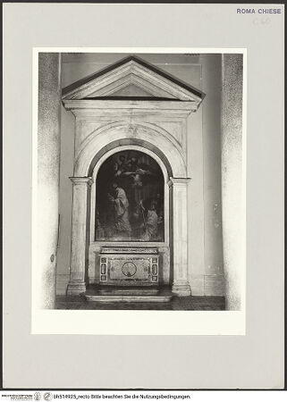 Vorderseite von Sopr. BAS ROMA [https://www.deutsche-digitale-bibliothek.de/content/lizenzen/rv-ez/] Altararchitektur - , bh514925_recto. Foto.