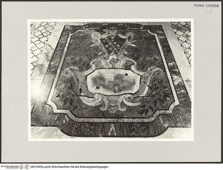 Vorderseite von Sopr. BAS ROMA [https://www.deutsche-digitale-bibliothek.de/content/lizenzen/rv-ez/] Bodengrab des Kardinals Giuseppe Firrao - , bh514926_recto. Foto.