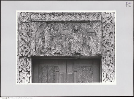 Vorderseite von Sigismondi, Roberto [http://creativecommons.org/licenses/by-nc-sa/4.0/] HauptportalTürsturz: Verkündigung - Gesamtansicht, bh515672_recto. Foto: Sigismondi, Roberto.