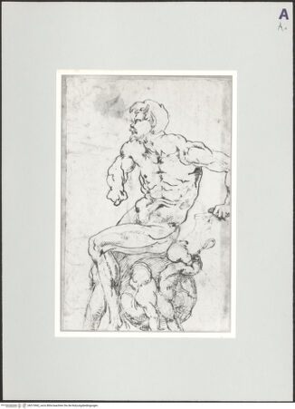 Vorderseite von Sotheby's [https://www.deutsche-digitale-bibliothek.de/content/lizenzen/rv-ez/] Satyr mit zwei Putten - , bh515962_recto. Foto.
