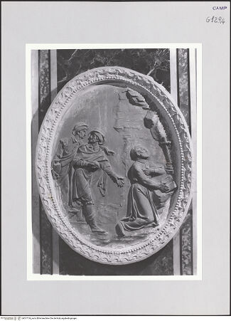 Vorderseite von ICCD [https://www.deutsche-digitale-bibliothek.de/content/lizenzen/rv-ez/] Szenen aus dem Leben des heiligen Kajetan von ThieneDer heilige Kajetan im Gebet - Gesamtansicht, bh517134_recto. Foto.