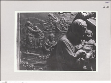 Vorderseite von ICCD [https://www.deutsche-digitale-bibliothek.de/content/lizenzen/rv-ez/] Szenen aus dem Leben des heiligen GaetanoDem heiligen Kajetan erscheint das Jesuskind - Detail: Landschaft, bh517136_recto. Foto.