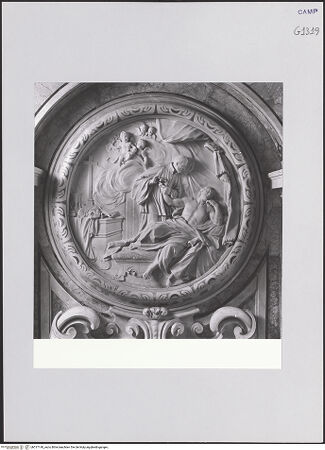 Vorderseite von ICCD [https://www.deutsche-digitale-bibliothek.de/content/lizenzen/rv-ez/] Szenen aus dem Leben des heiligen GaetanoDie wundersame Heiliung des Niccolò Caffarelli - Gesamtansicht, bh517140_recto. Foto.