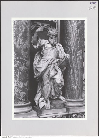 Vorderseite von ICCD [https://www.deutsche-digitale-bibliothek.de/content/lizenzen/rv-ez/] Der Apostel Paulus - Gesamtansicht, bh517146_recto. Foto.