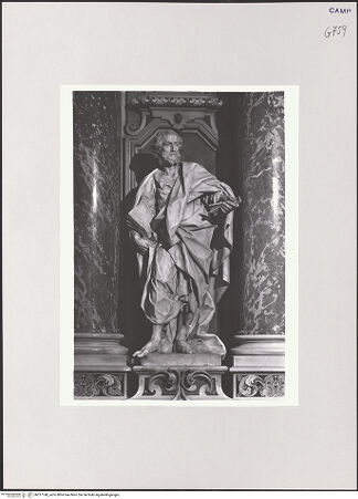 Vorderseite von ICCD [https://www.deutsche-digitale-bibliothek.de/content/lizenzen/rv-ez/] Der Apostel Petrus - Gesamtansicht, bh517148_recto. Foto.