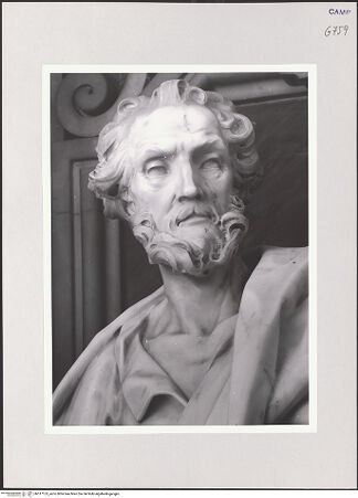 Vorderseite von ICCD [https://www.deutsche-digitale-bibliothek.de/content/lizenzen/rv-ez/] Der Apostel Petrus - Kopf, bh517153_recto. Foto.