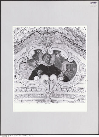 Vorderseite von ICCD [https://www.deutsche-digitale-bibliothek.de/content/lizenzen/rv-ez/] Gewölbedekoration - Der heilige Dominikus, bh517182_recto. Foto.