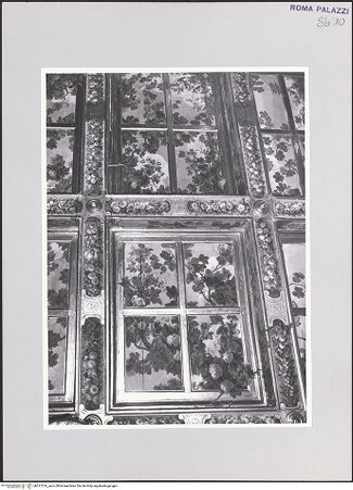 Vorderseite von Sopr. BAS ROMA [https://www.deutsche-digitale-bibliothek.de/content/lizenzen/rv-ez/] Rosen- und Weinrankendekoration - , bh517216_recto. Foto.