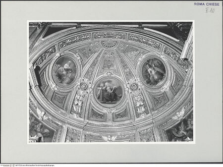 Vorderseite von Sopr. BAS ROMA [https://www.deutsche-digitale-bibliothek.de/content/lizenzen/rv-ez/] Sant'AgostinoCappella di Santa Caterina - Kalotte, bh517223_recto. Foto.