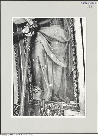 Vorderseite von Sopr. BAS ROMA [https://www.deutsche-digitale-bibliothek.de/content/lizenzen/rv-ez/] Ausmalung der Wölbung von Apsis und ChorjochSibyllenPersische Sibylle - während der Restaurierung von 1986, bh517230_recto. Foto.