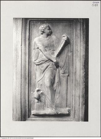 Vorderseite von Pedicini, Luciano [https://www.deutsche-digitale-bibliothek.de/content/lizenzen/rv-ez/] Der Altar von Monteoliveto (Altare del Pezzo)Die vier Evangelisten - Detail: Der Evangelist Johannes, bh517378_recto. Foto: Pedicini, Luciano.