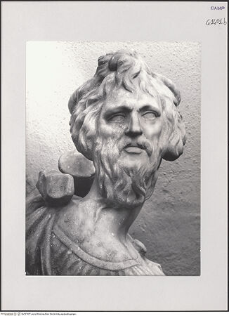 Vorderseite von Pedicini, Luciano [https://www.deutsche-digitale-bibliothek.de/content/lizenzen/rv-ez/] Grabmal des Antonio de Gennaro (gest. 1522)Prudentia - Detail: Hinterkopf, bh517407_recto. Foto: Pedicini, Luciano.