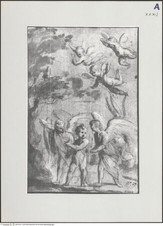 Vorderseite von Kunsthaus Heylshof [https://www.deutsche-digitale-bibliothek.de/content/lizenzen/rv-ez/] Szene mit Schutzengeln - , bh518161_recto. Foto.